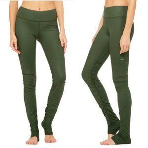 ALO Yoga Hunter Green Glossy Idol Legging S